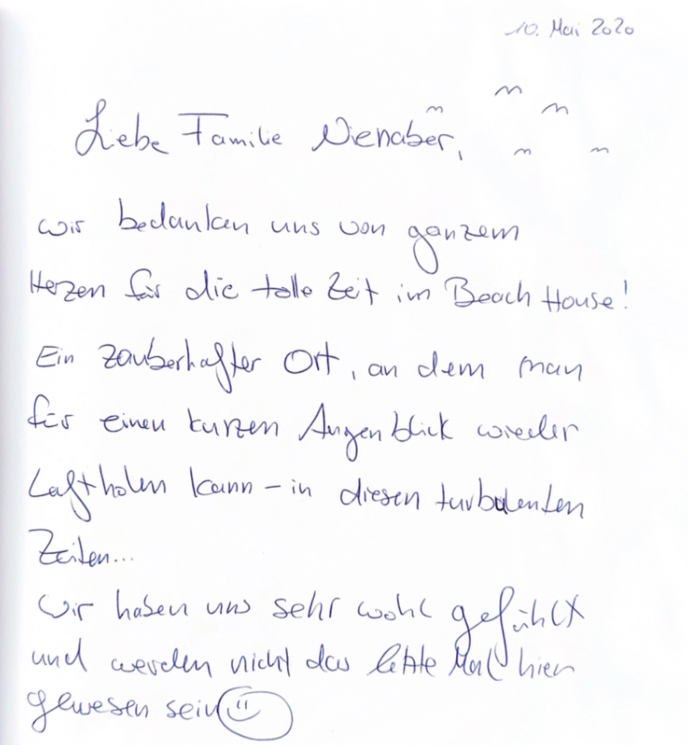 Dünen & Meer - Ferienhäuser - Kundenbewertungen